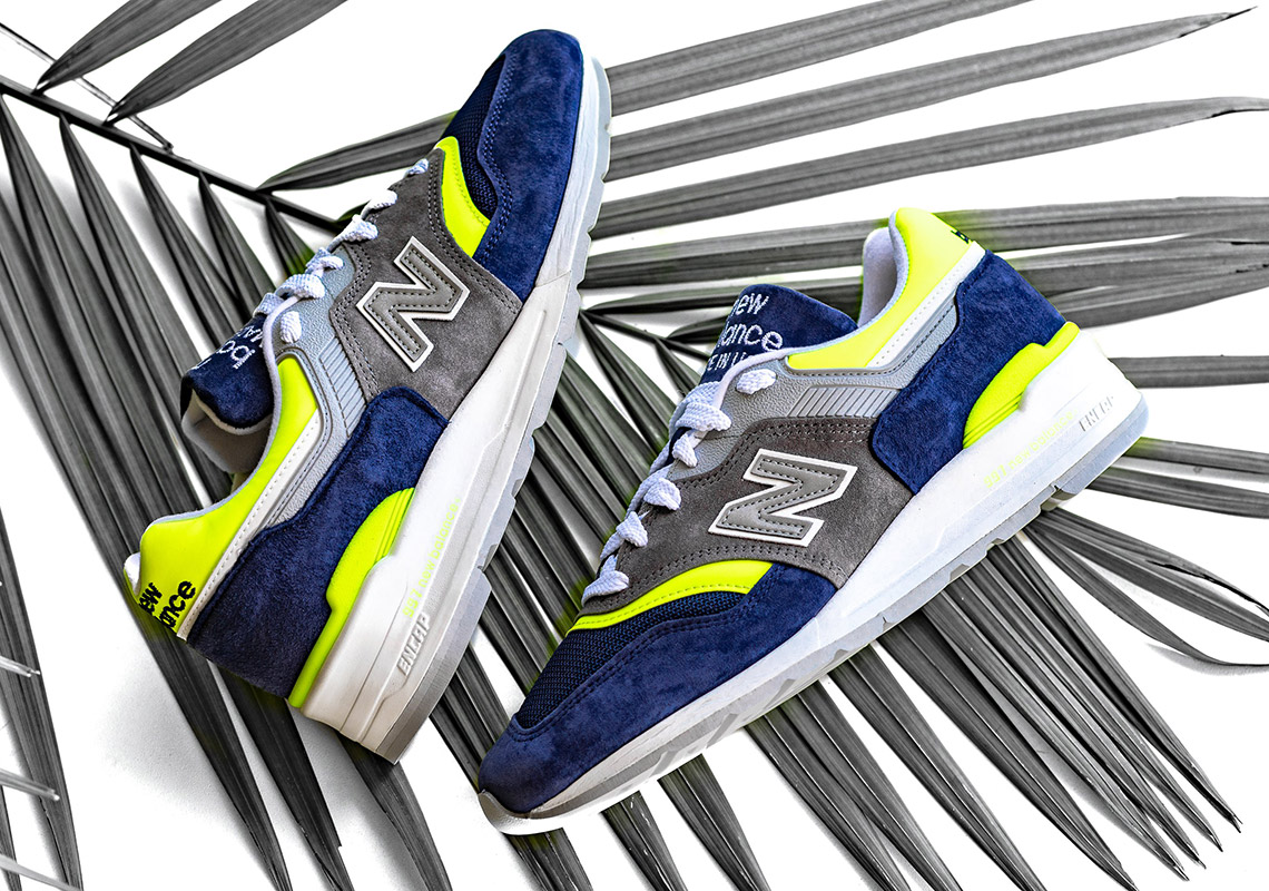 The New Balance 997 Arrives In Nautical Blue And Yellow Uppers