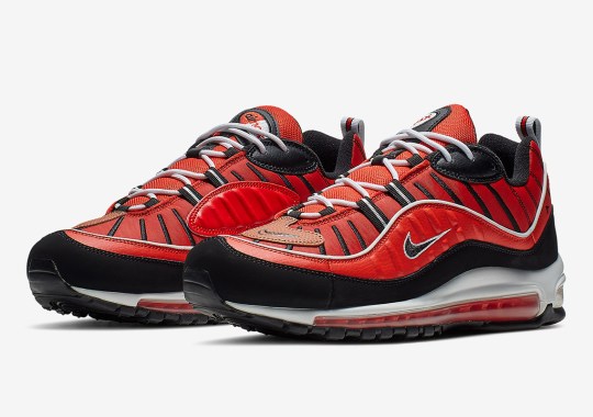 The Basketball-Themed Nike Air Max 98 Returns With Red And Black Colorway