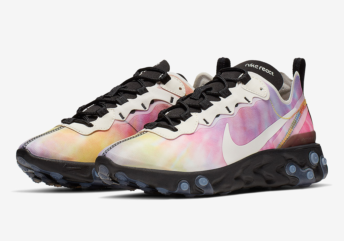 Nike React Element 55 Gets Groovy With Tie-Dye Uppers