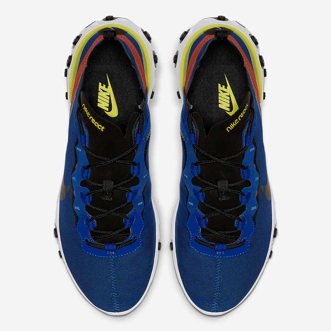 NIKE Shoes REACT ELEMENT 55 Men's Size 6 Royal Blue Athletic Sneaker  BQ6166-403