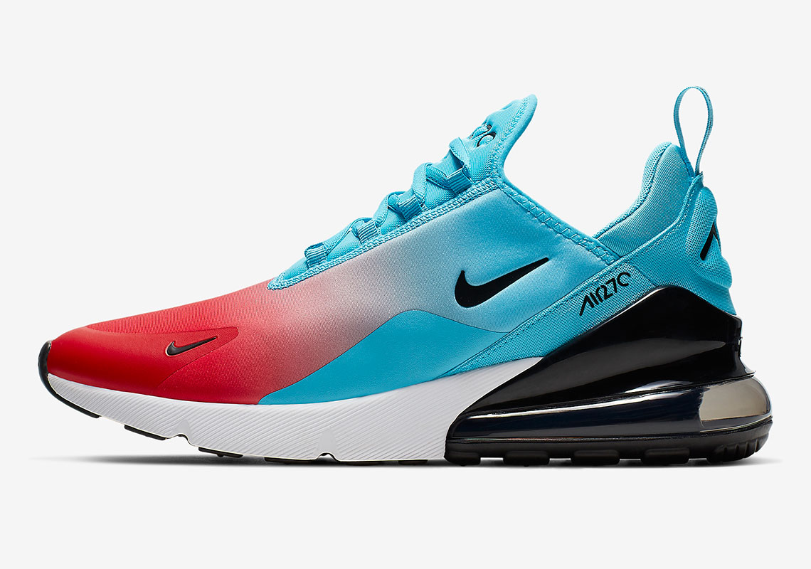 nike air max 270 white red blue