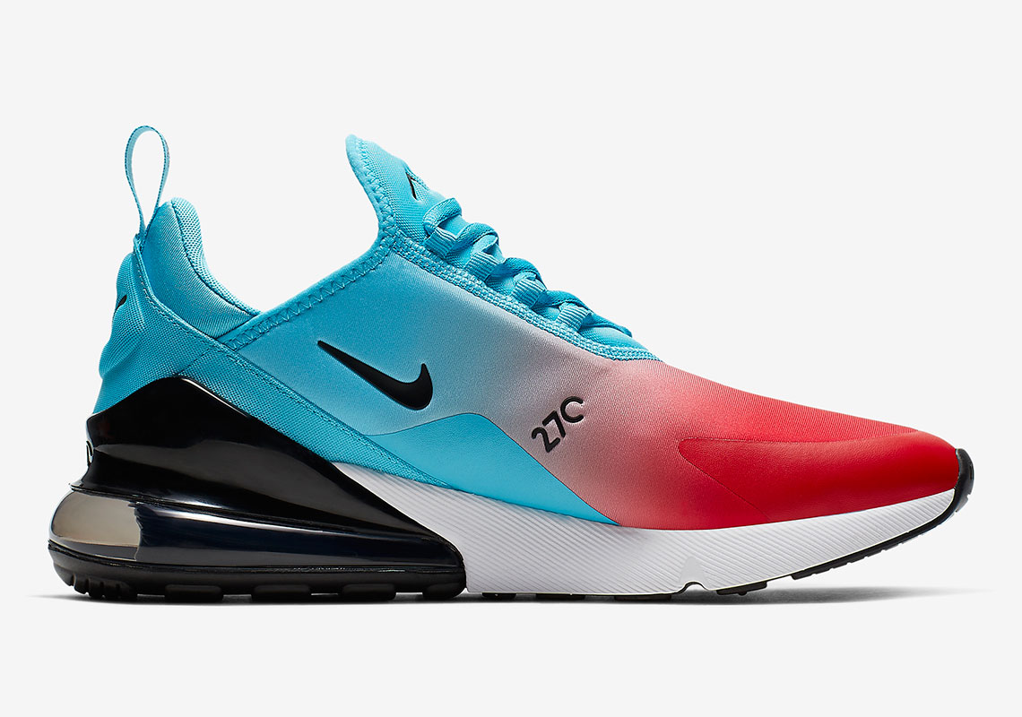 air max 270 red and blue