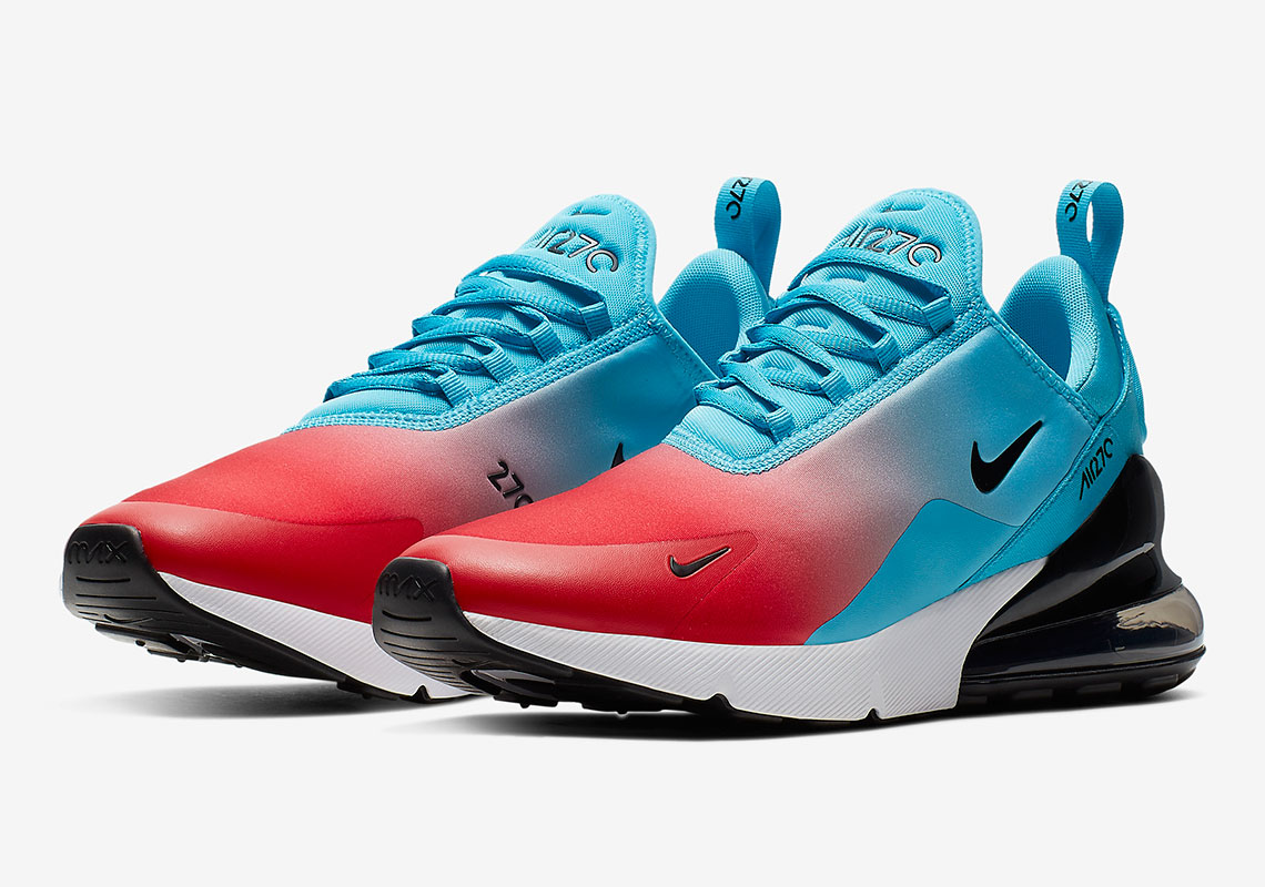 nike air max 270 red and blue