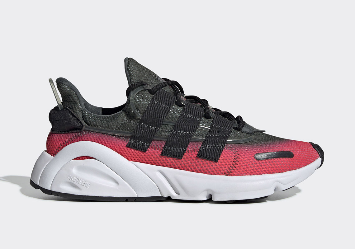 The adidas LXCON Arrives In A Black And Red Gradient Upper