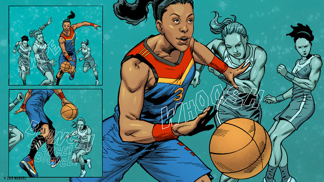 Adidas Marvel Candace Parker Captain Marvel 2