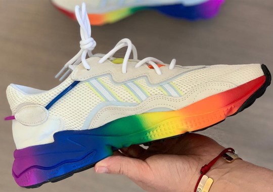 The Upcoming adidas shop Ozweego Neoprene Appears With Rainbow Gradient Soles