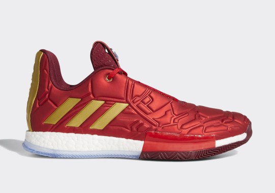 Detailed Look At The Marvel Avengers x adidas Harden Vol. 3 “Iron Man”