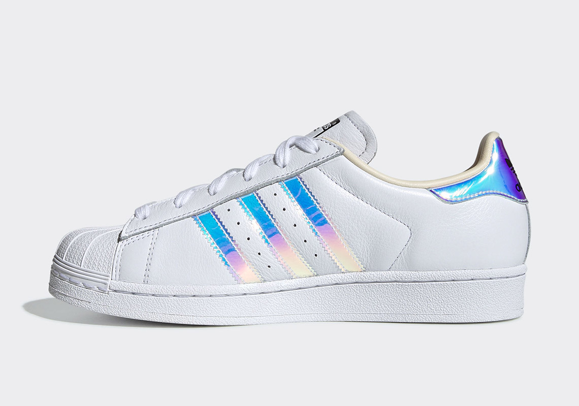 adidas superstar white iridescent
