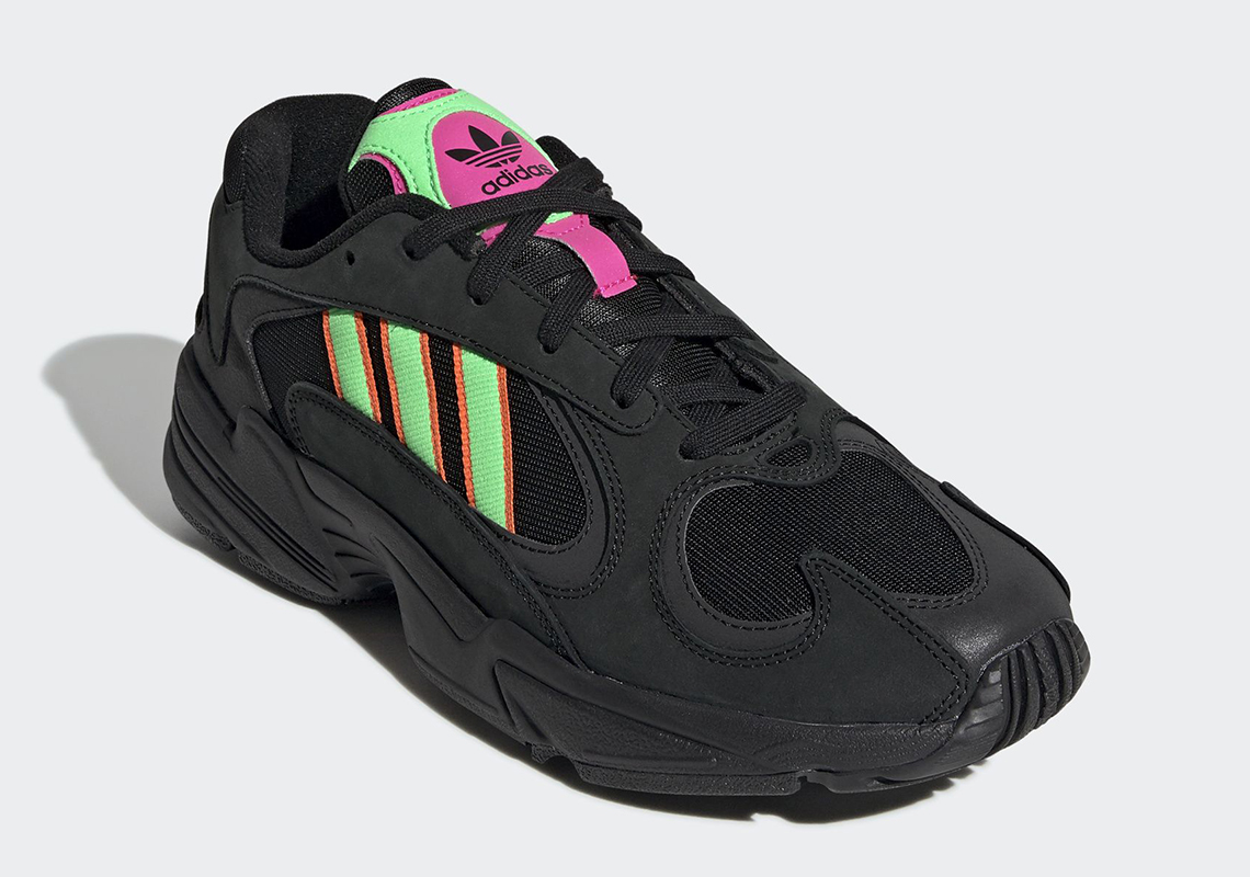 Adidas Yung-1 Reinvigorates Dad Shoe Wave With Black & Neon Colorway