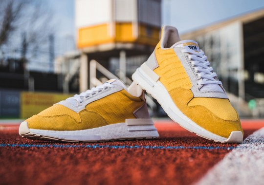 The adidas ZX 500 RM Returns With Yellow Nylon And Suede Uppers