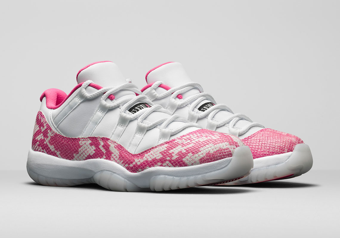 Jordan 11 Low Pink Snakeskin AH7860-106 Release Date | SneakerNews.com