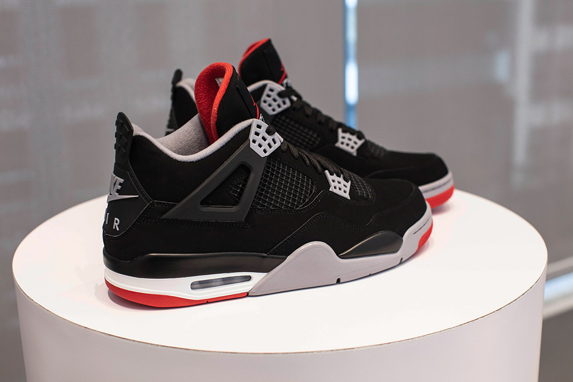 jordan 4 bred finish line