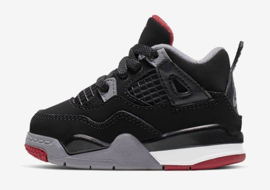 The Air Jordan 4 “Bred” Is Releasing In Toddler Sizes