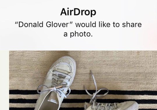 Donald Glover Is Randomly AirDropping Free Pairs Of His adidas Shoes At Coachella
