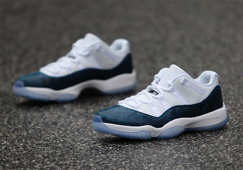 Jordan 11 Low Snakeskin Navy Where To Buy 3