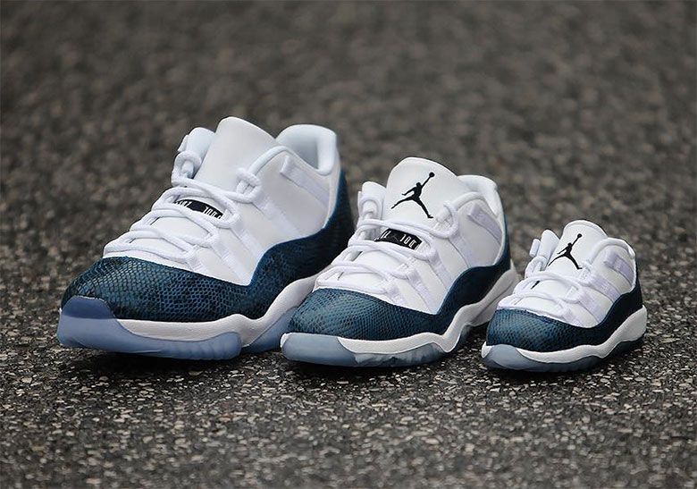 Jordan 11 Low Snakeskin Navy Where To Buy 5