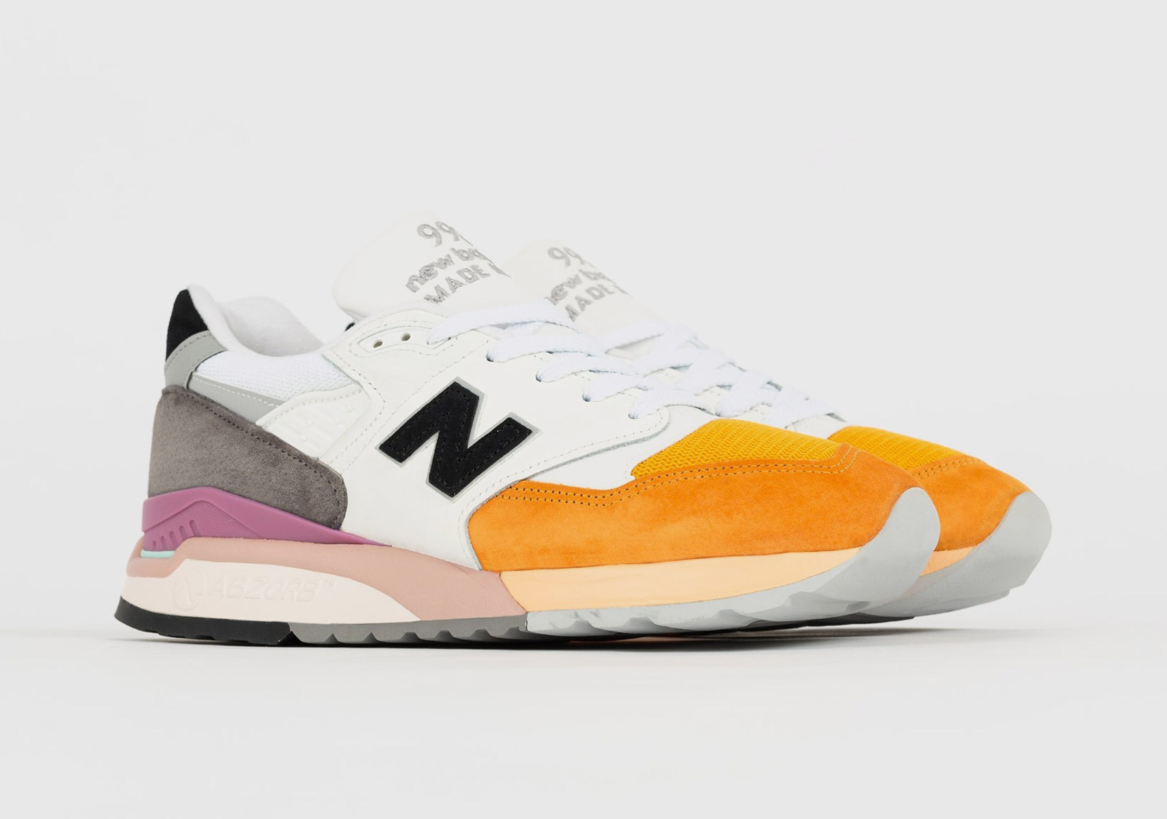 orange and white new balance