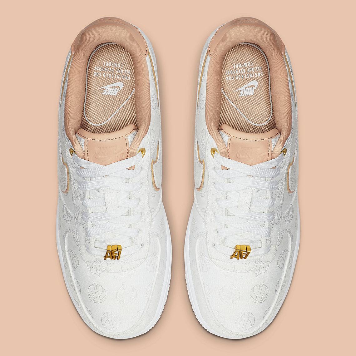 nike air force 1 07 lux white beige womens