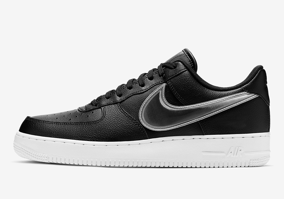 Nike Air Force 1 Low Oversized Swoosh Black Ao2441 003 4