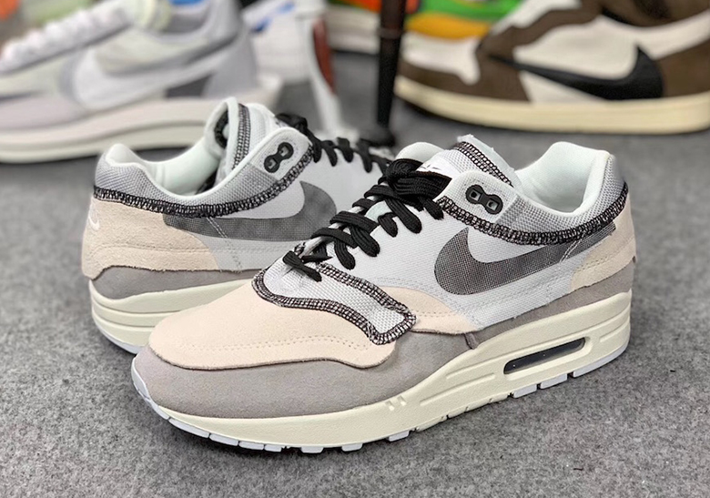 Nike Air Max 1 Inside Out White Black Grey 5