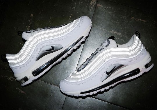 Shimmering Silver Accents Appear On This Women’s Nike Air Max 97