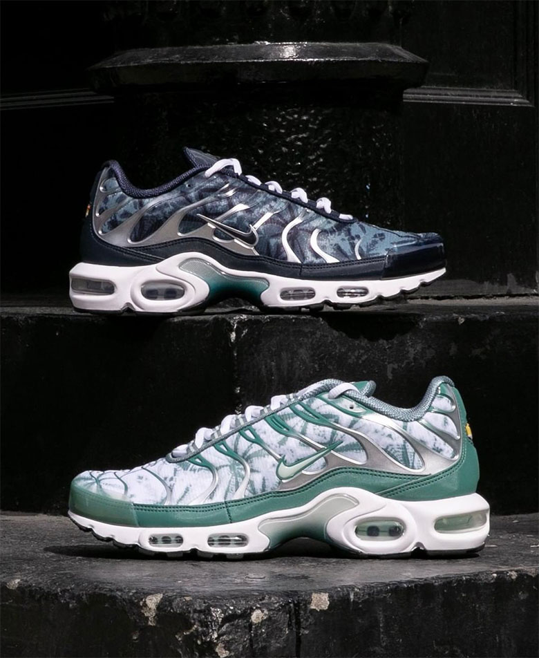 air max plus white and green