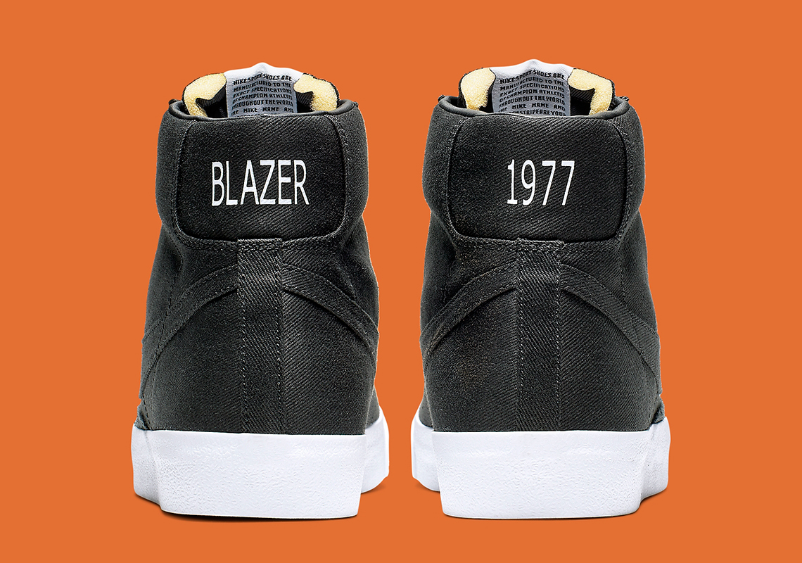 Nike Blazer Mid 77 Canvas Black White Cd8238 001 6