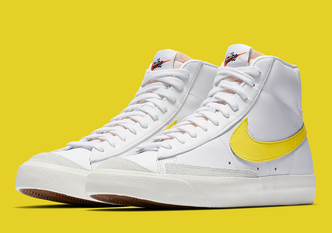 nike blazer mid 77 yellow womens