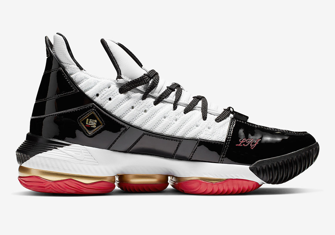 Nike Lebron 16 Remix Black Red Gold Cd2451 101 3