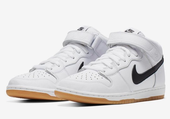 Nike SB Dunk Mid “Orange Label” Introduces White Leather And Gum Soles