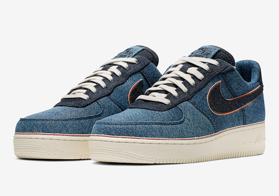 air force 1 blue jeans