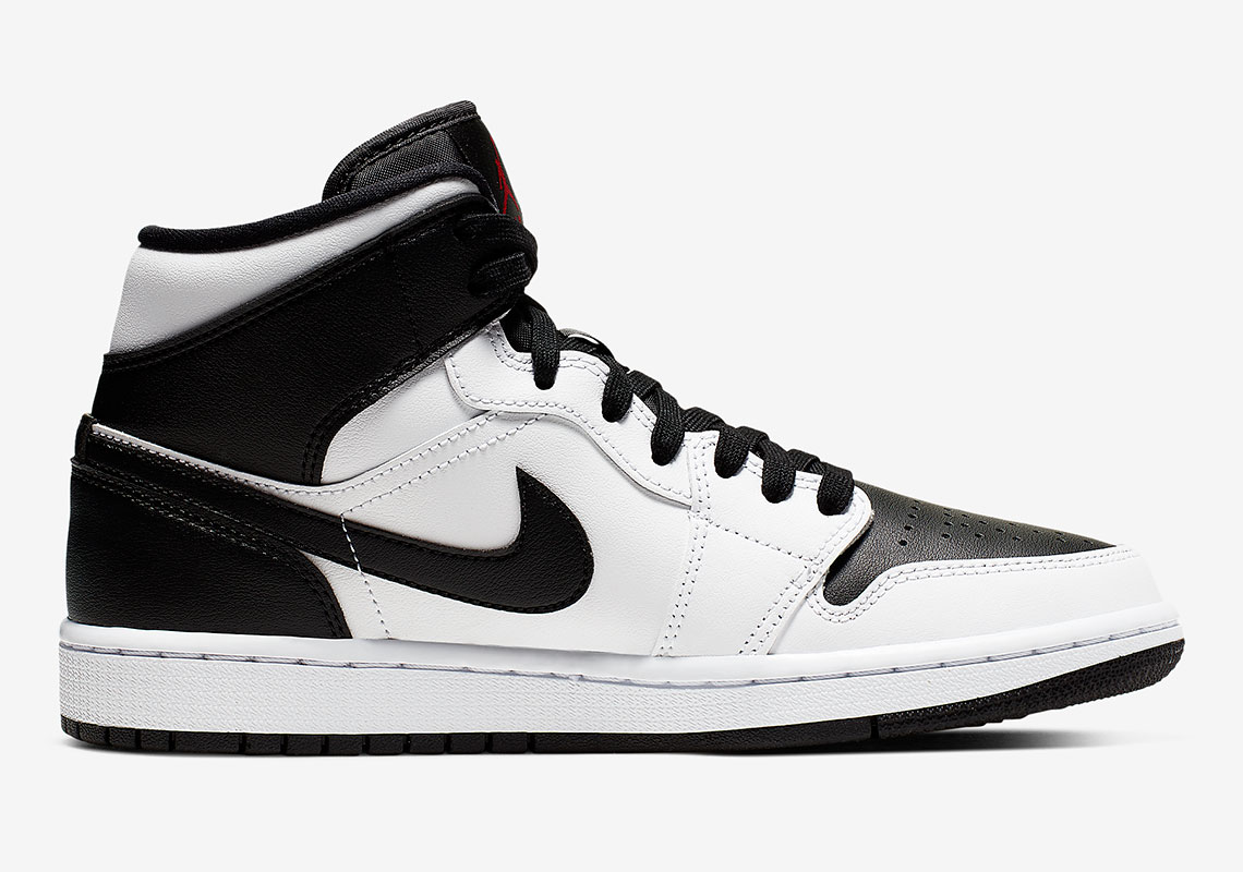 Jordan 1 Mid Reverse Black Toe Bq6472-101 Release Info 