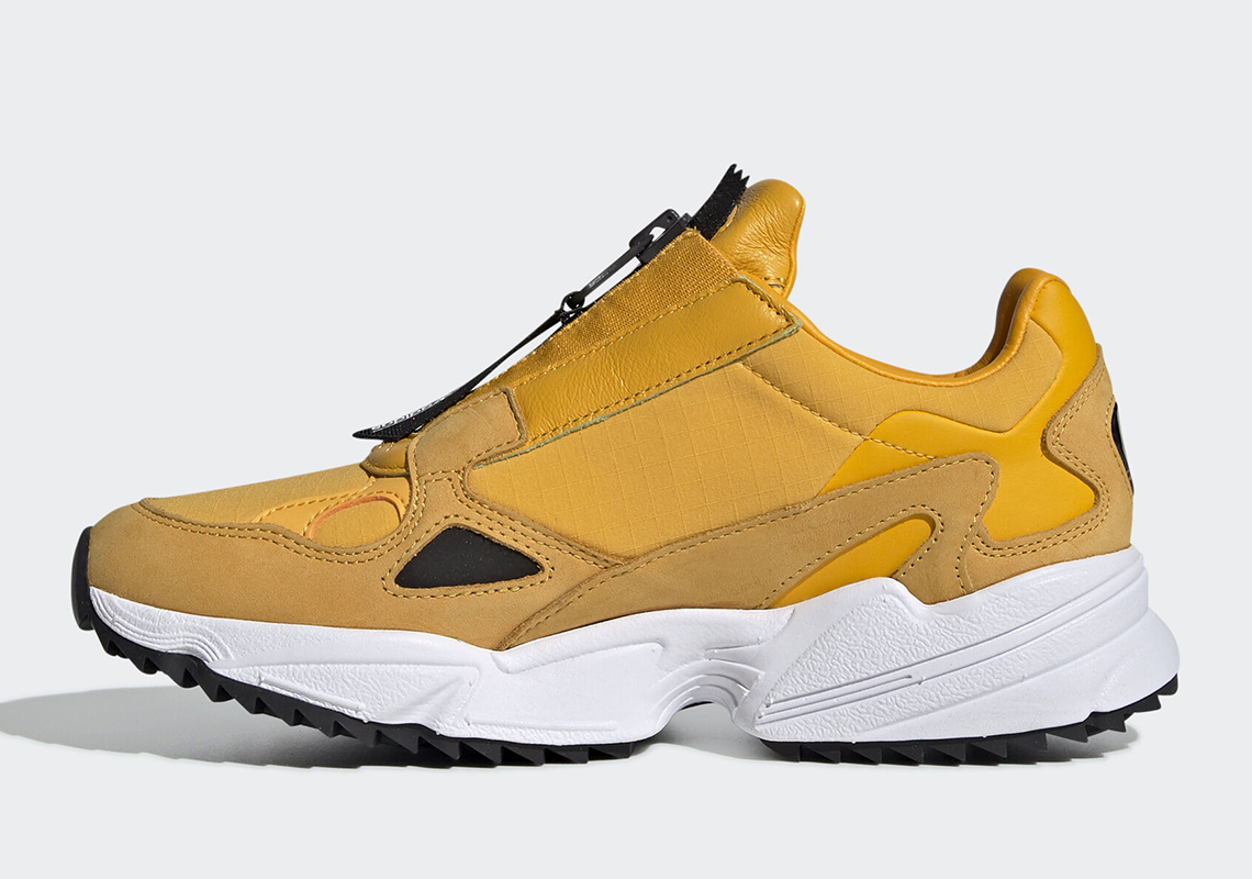 adidas falcon zip gold