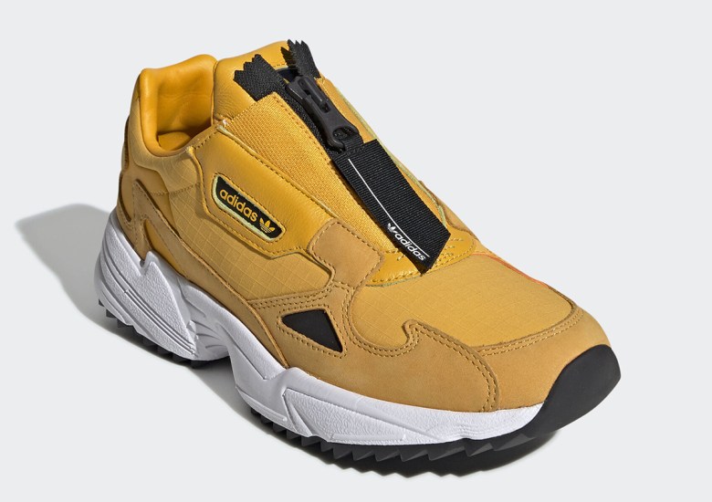 adidas Falcon Zip EE5113 Gold Black Release Date | SneakerNews.com