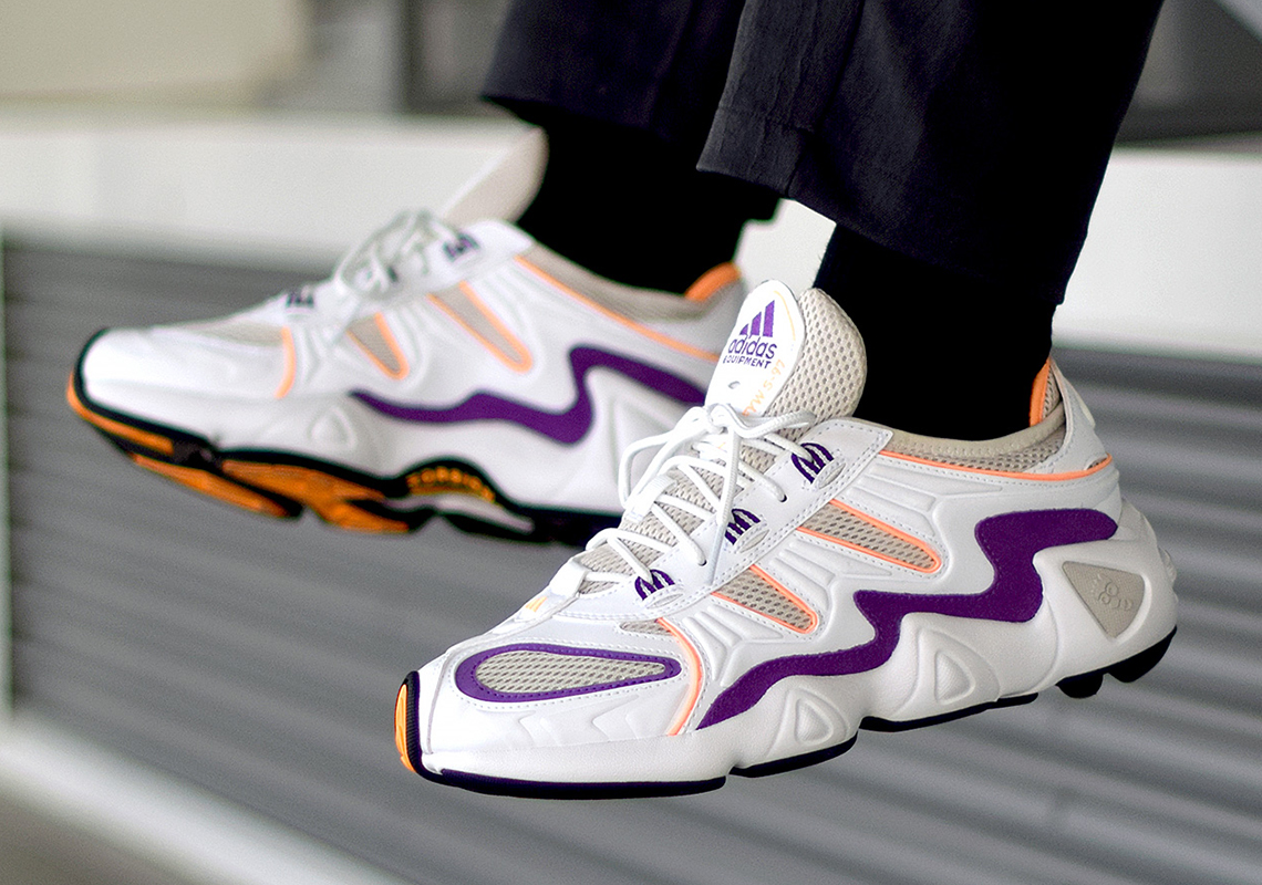 orange and purple adidas