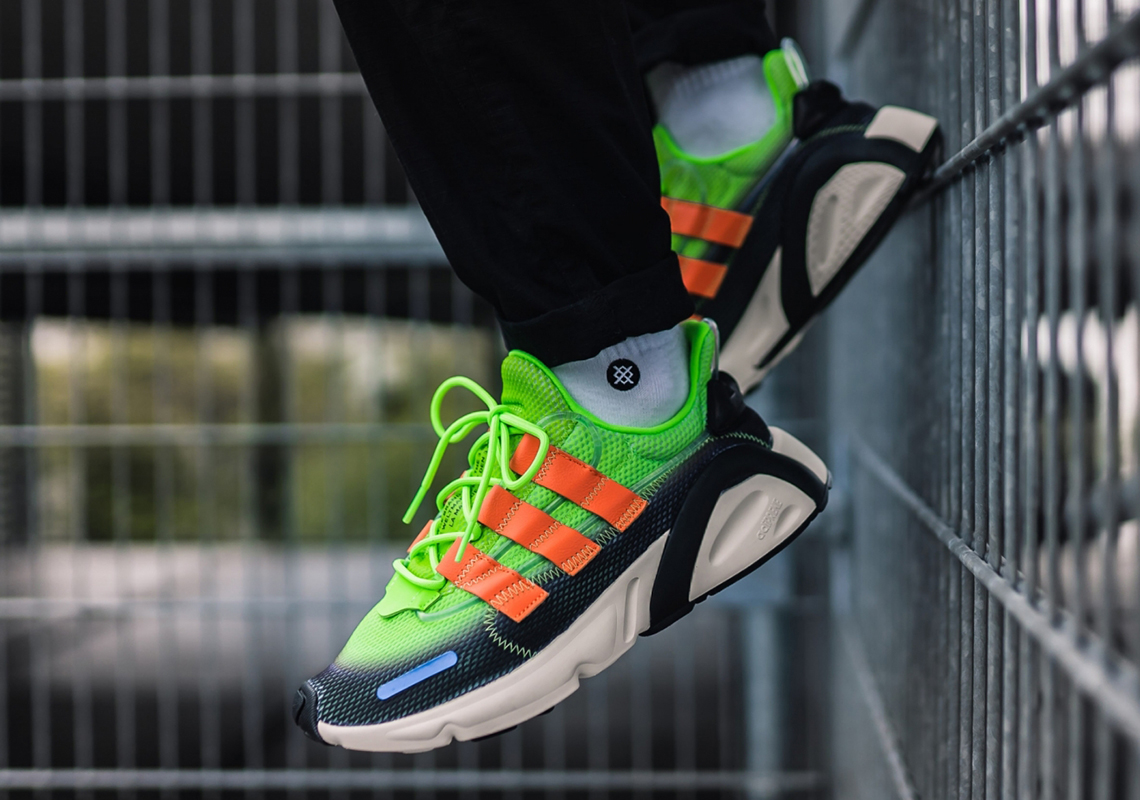 The adidas LXCON “X-Model Pack” Features Neon Gradient Uppers With Orange Stripes