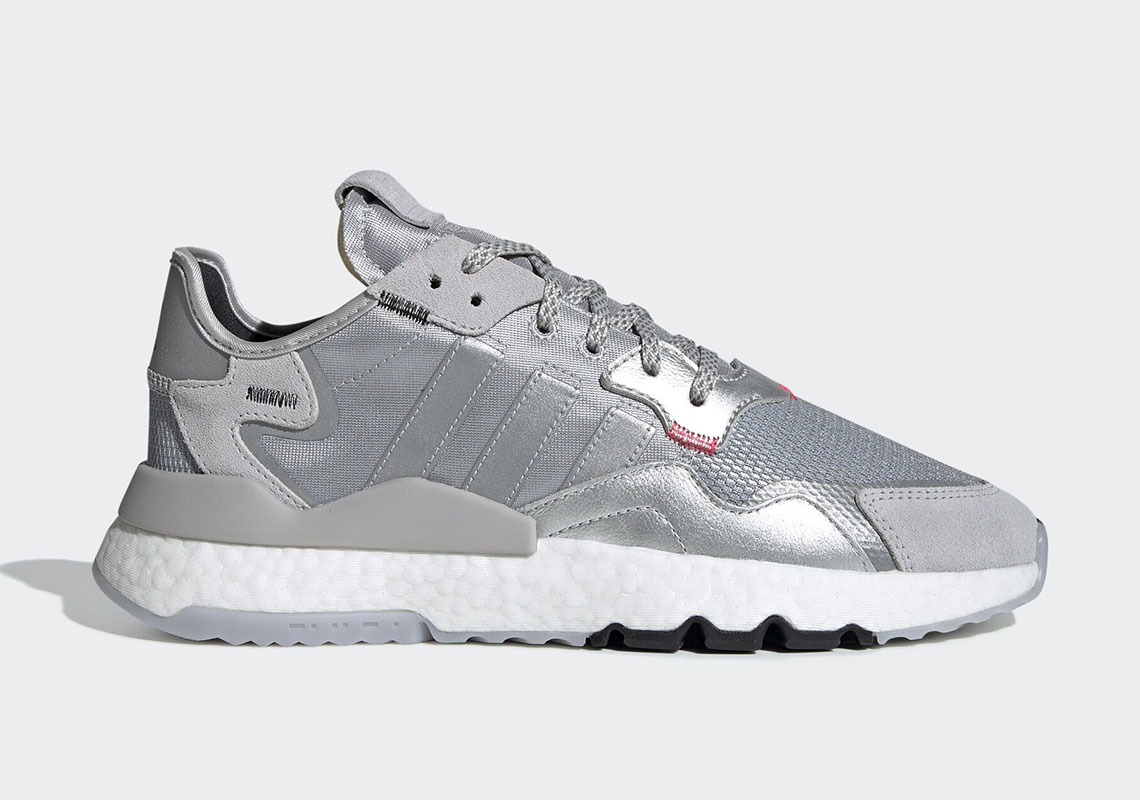 The adidas Nite Jogger Returns In A Silver Metallic Colorway