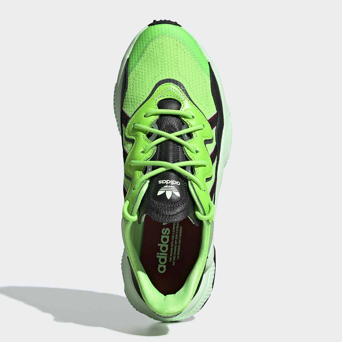 Adidas neon green ozweego shoes sale