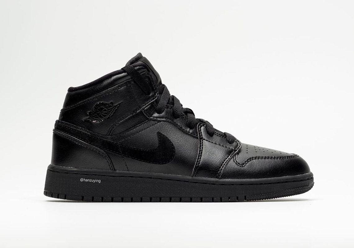 Jordan 1 Mid Deep Black 554725-090 Release Info | SneakerNews.com