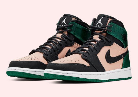 The Air Jordan 1 Retro High For Women Introduces Wrinkled Metallic Green Uppers