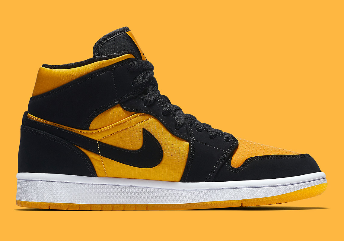 Air Jordan 1 Mid "University Gold & Black" Drops Soon: Official Images