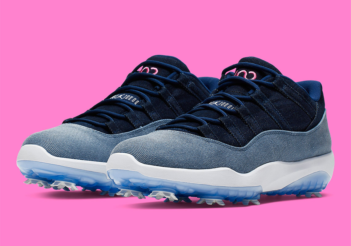 Air Jordan 11 Golf Shoe Takes Denim To The Course: Official Images