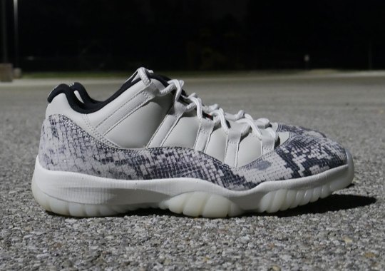 Up Close With The Air Jordan 11 Low LE “Snakeskin”