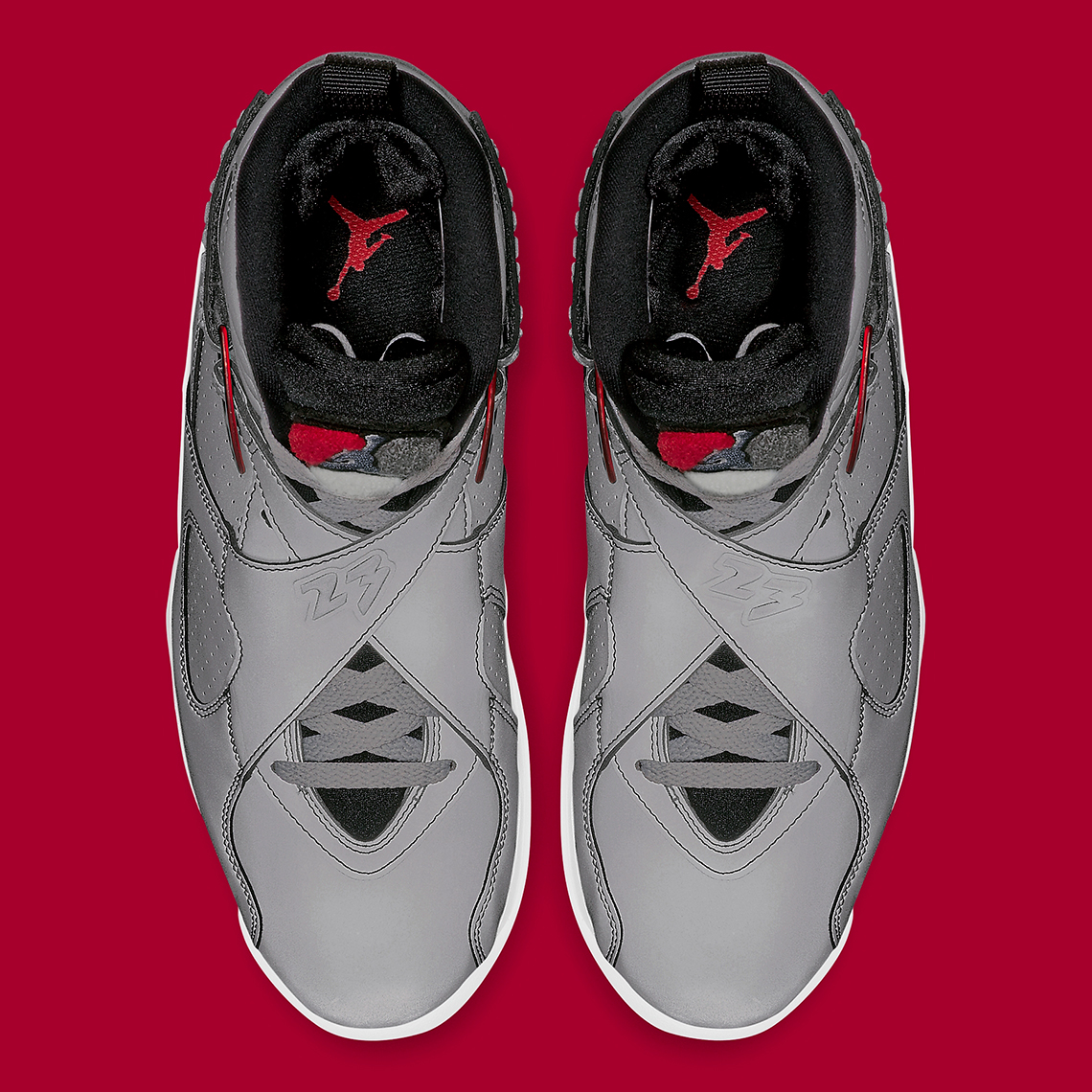 Jordan store 8s reflective