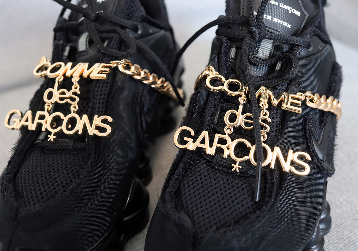 COMME des GARÇONS Nike Shox TL Black Release Date | SneakerNews.com