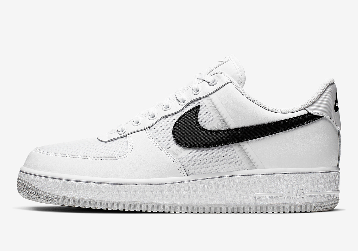 air force ones white black swoosh