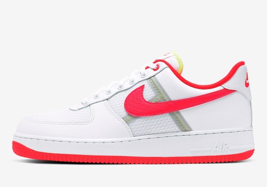 The Nike Air Force 1 Adds Transparent Panels With Visible Tape Stitch Seams