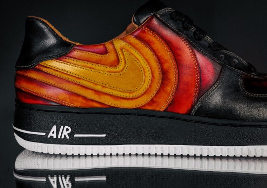 Nike Air Force 1 “Solar Flare” By JBF Customs Continues Trend Of Swoosh Transformations