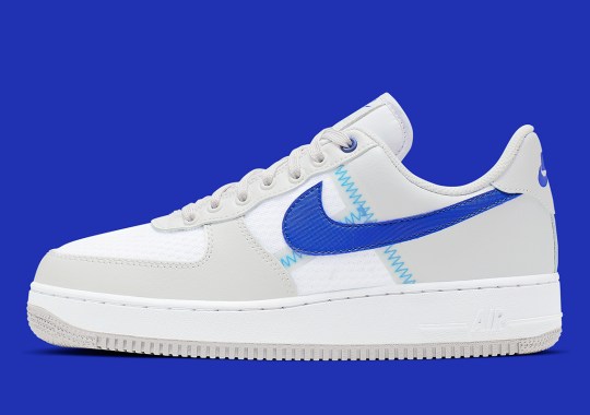 The Nike Air Force 1 “Taped Seam” Appears In Dodgers Colors