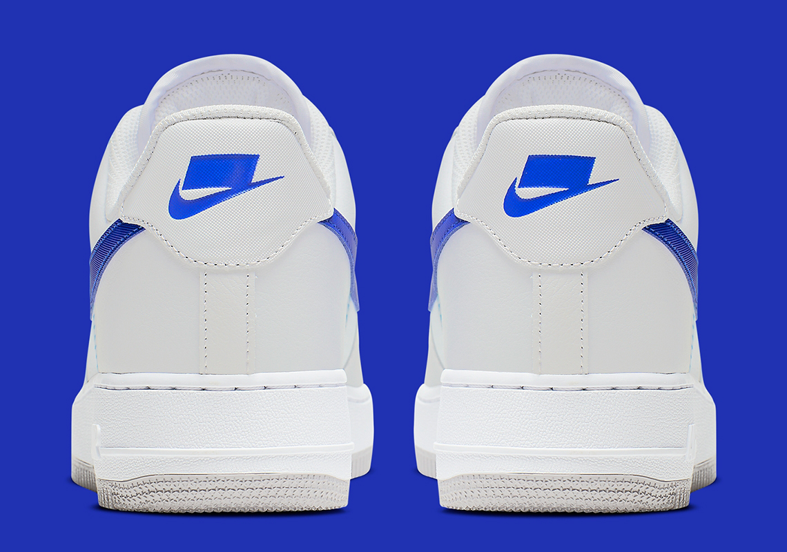 pañuelo hipótesis Nueva llegada Nike Air Force 1 Taped Seam White Grey Blue CI0060-001 Release Info |  SneakerNews.com